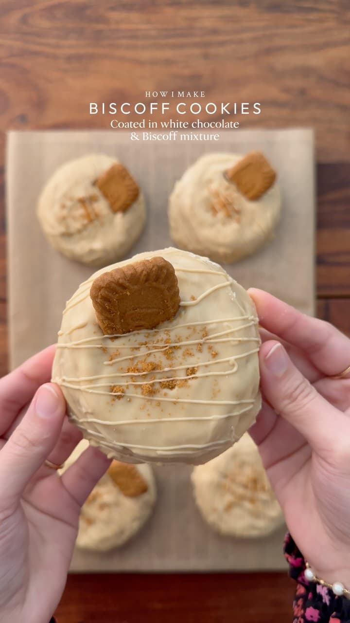 Ciasteczka Biscoff w białej czekoladzie