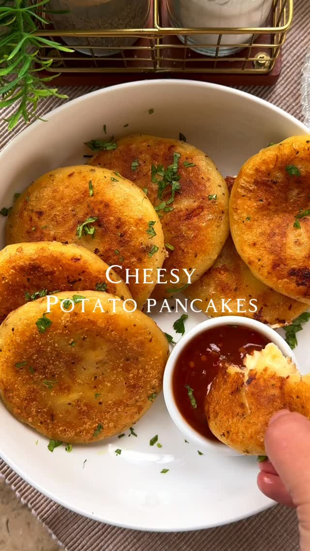 Cheesy Potato Pancakes