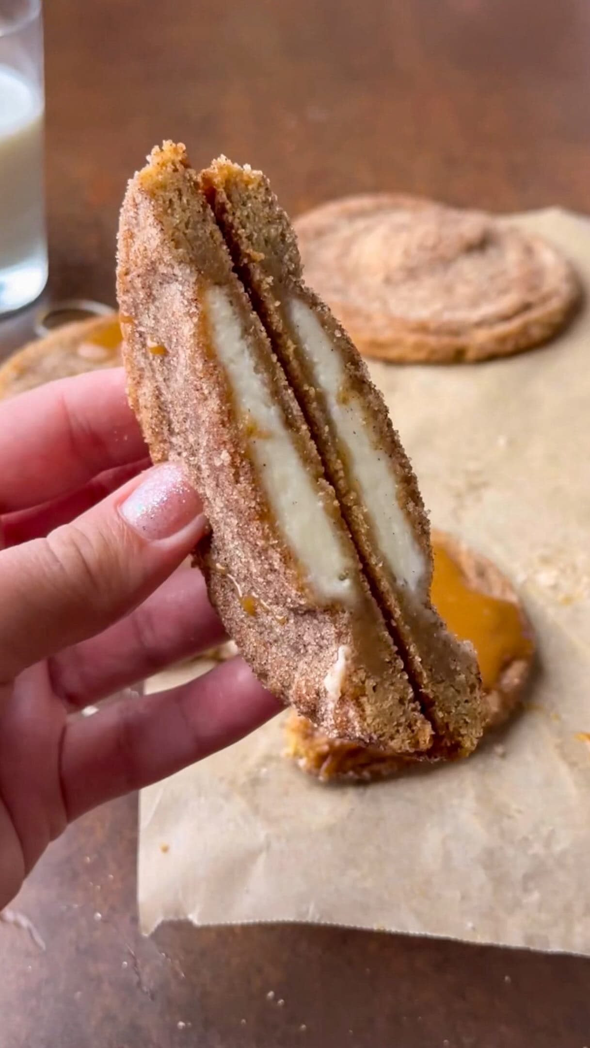 Churro Cheesecake Cookies
