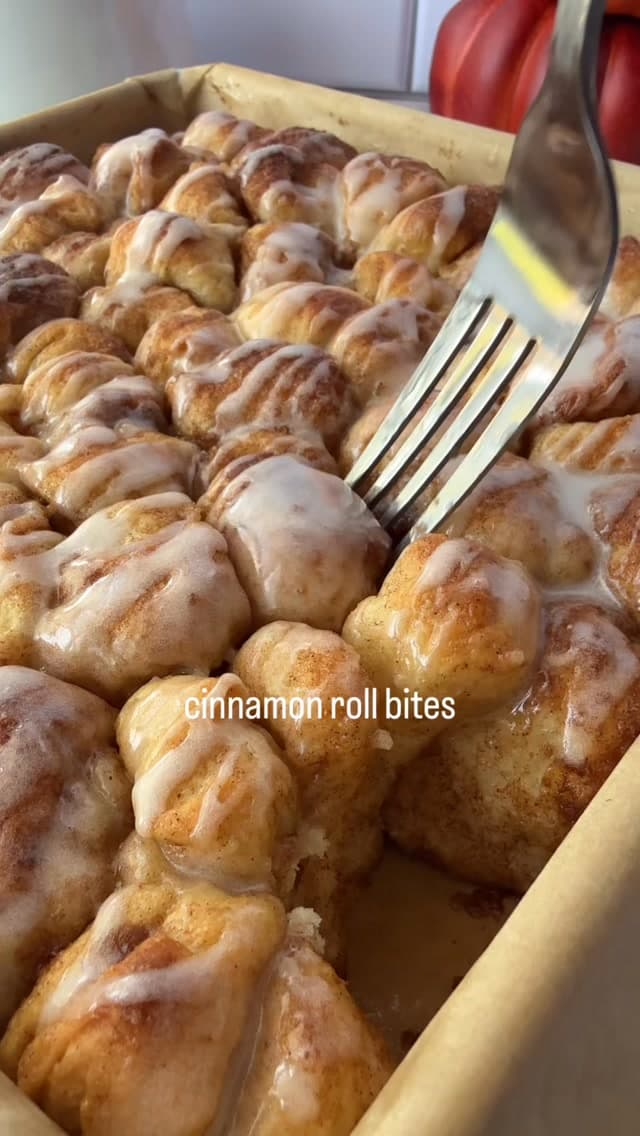 Cinnamon Roll Bites