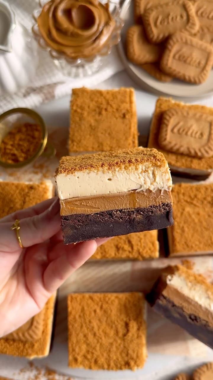 Vegan Biscoff Brownies