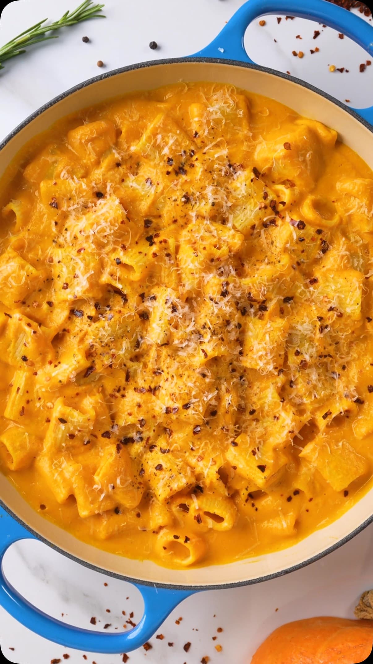 Kürbis-Feta-Pasta