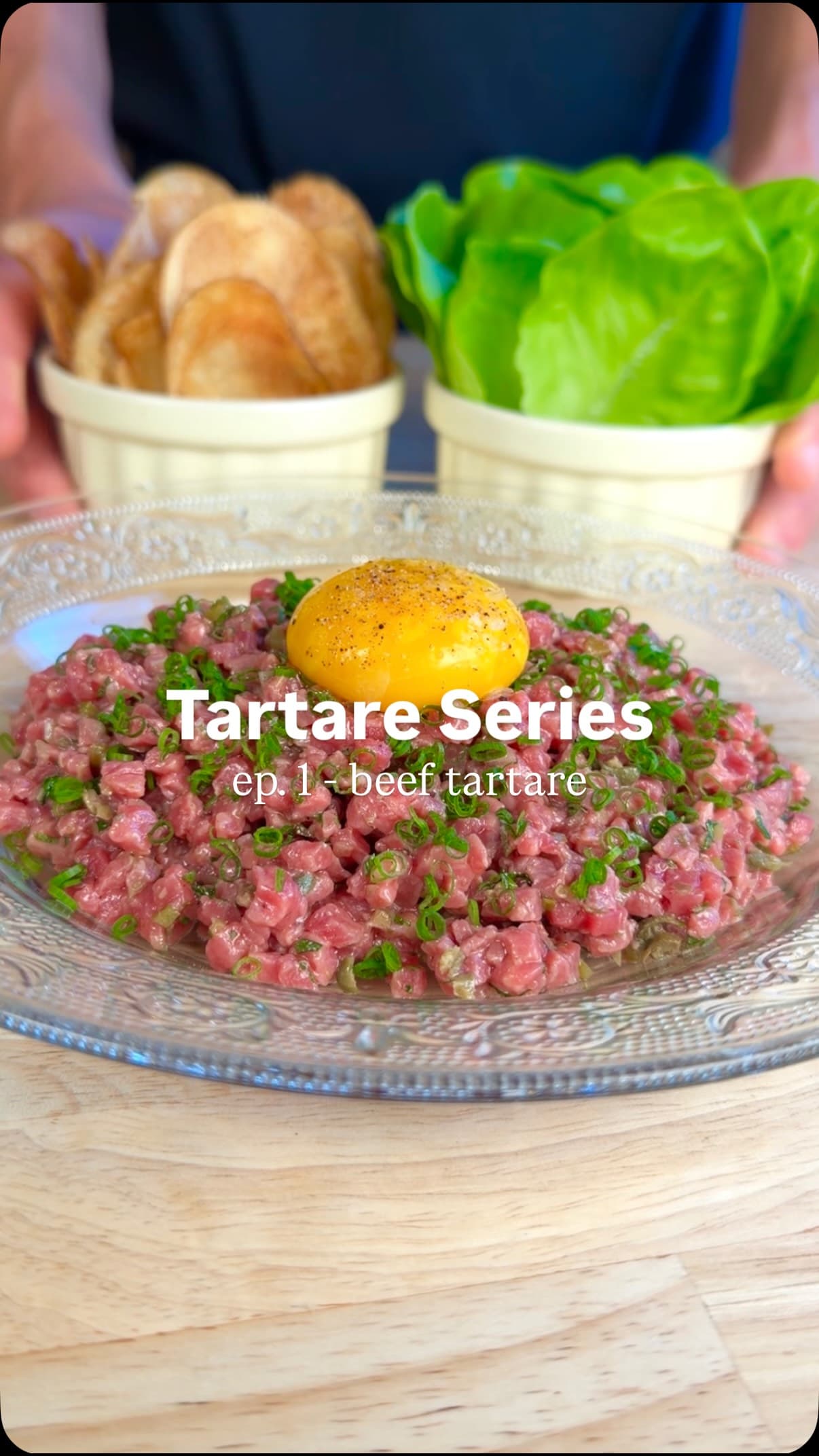 Classic Steak Tartare with Potato Chips