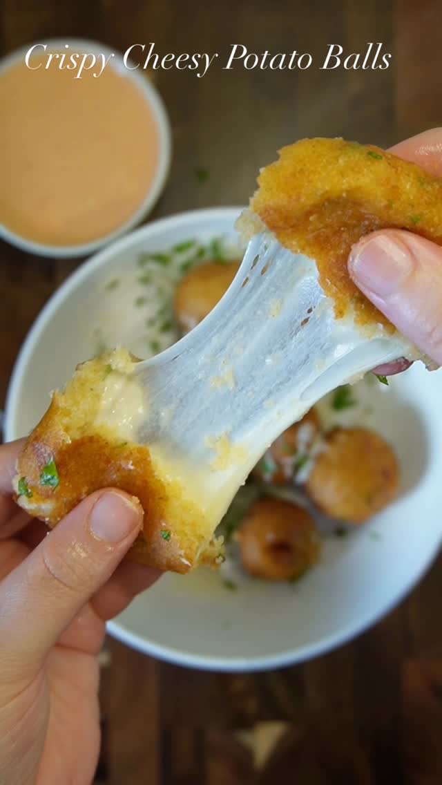 Crispy Garlic Parmesan Potato Balls