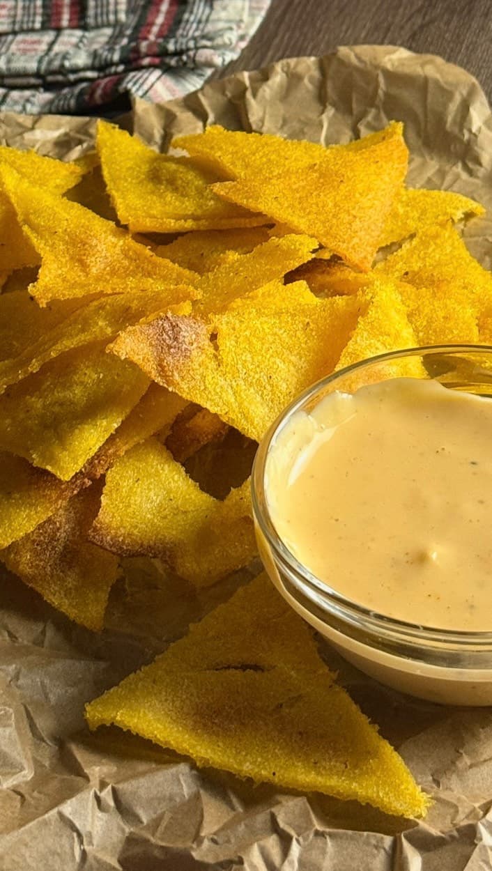 Homemade Nachos with 3-Ingredient Polenta Chips