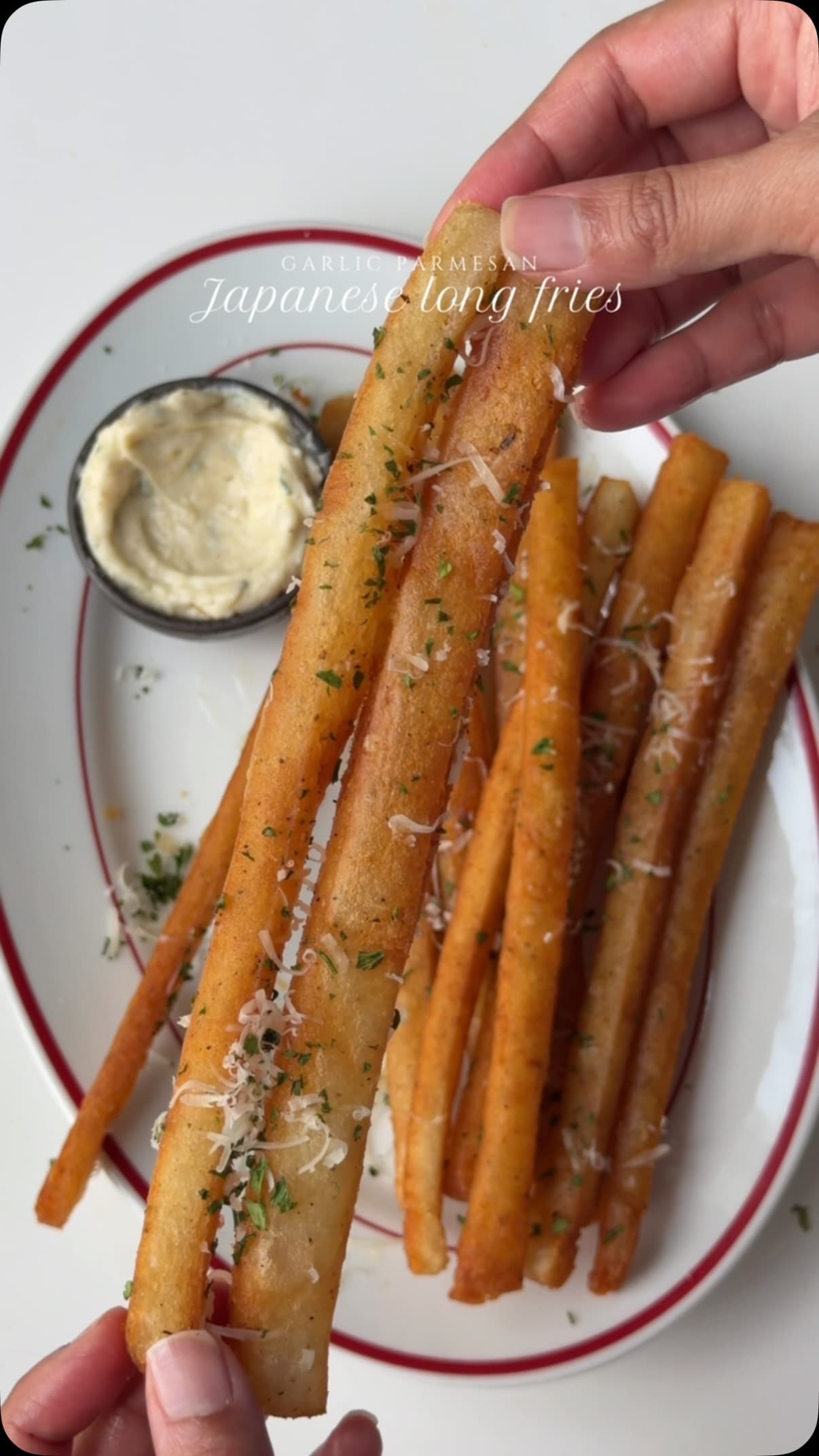 Garlic Parmesan Japanese Long Fries