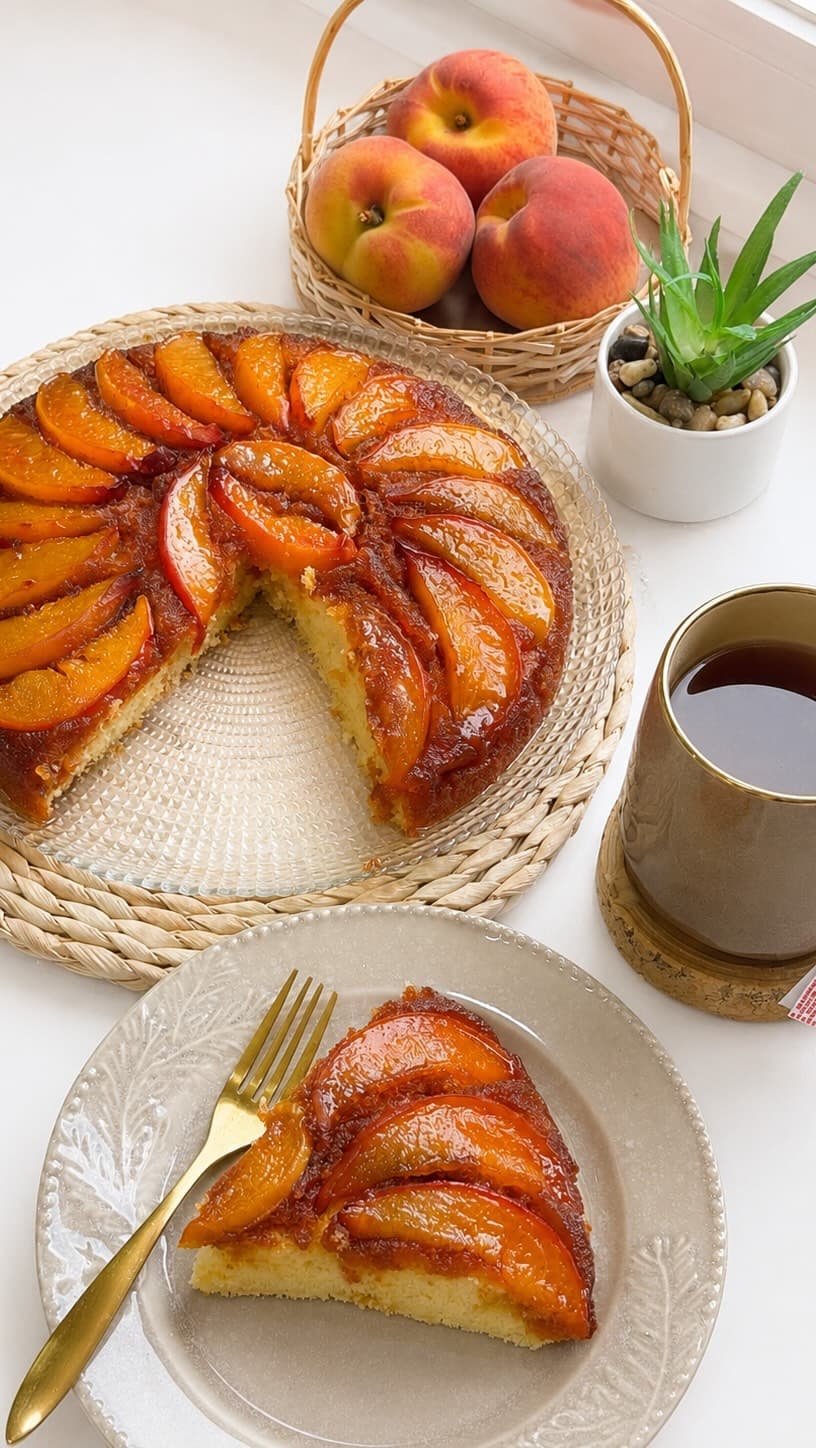 Peach Upside-Down Cake