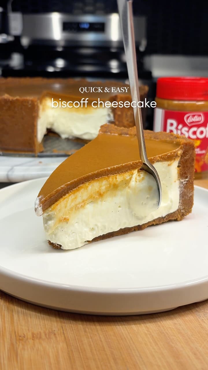 No Bake Biscoff Cheesecake