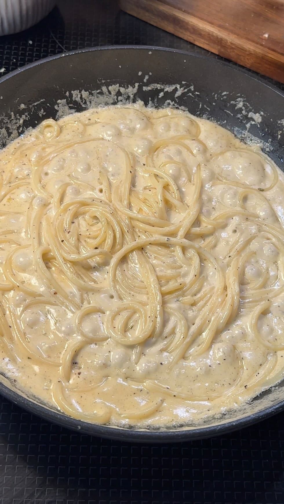 Garlic Spaghetti Alfredo