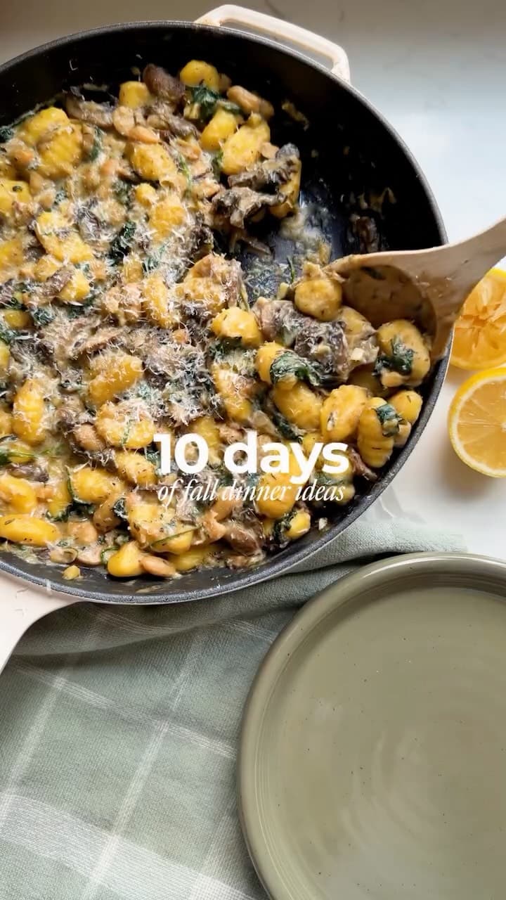 Creamy Mushroom Gnocchi Skillet