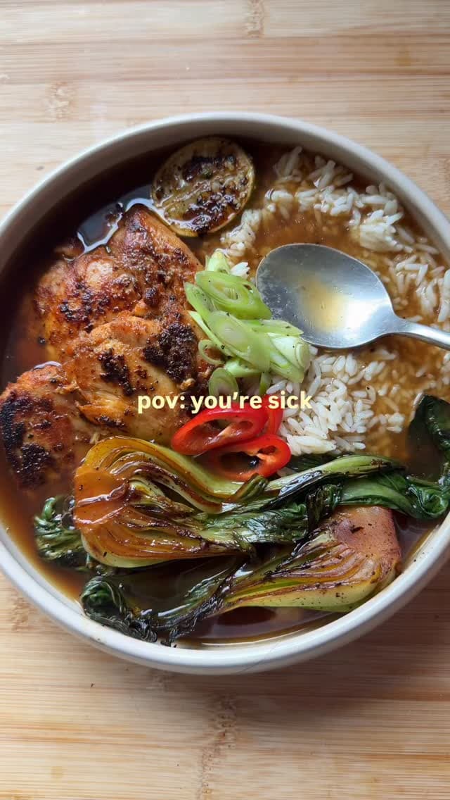 Healing Ginger Lemongrass Bone Broth Rice