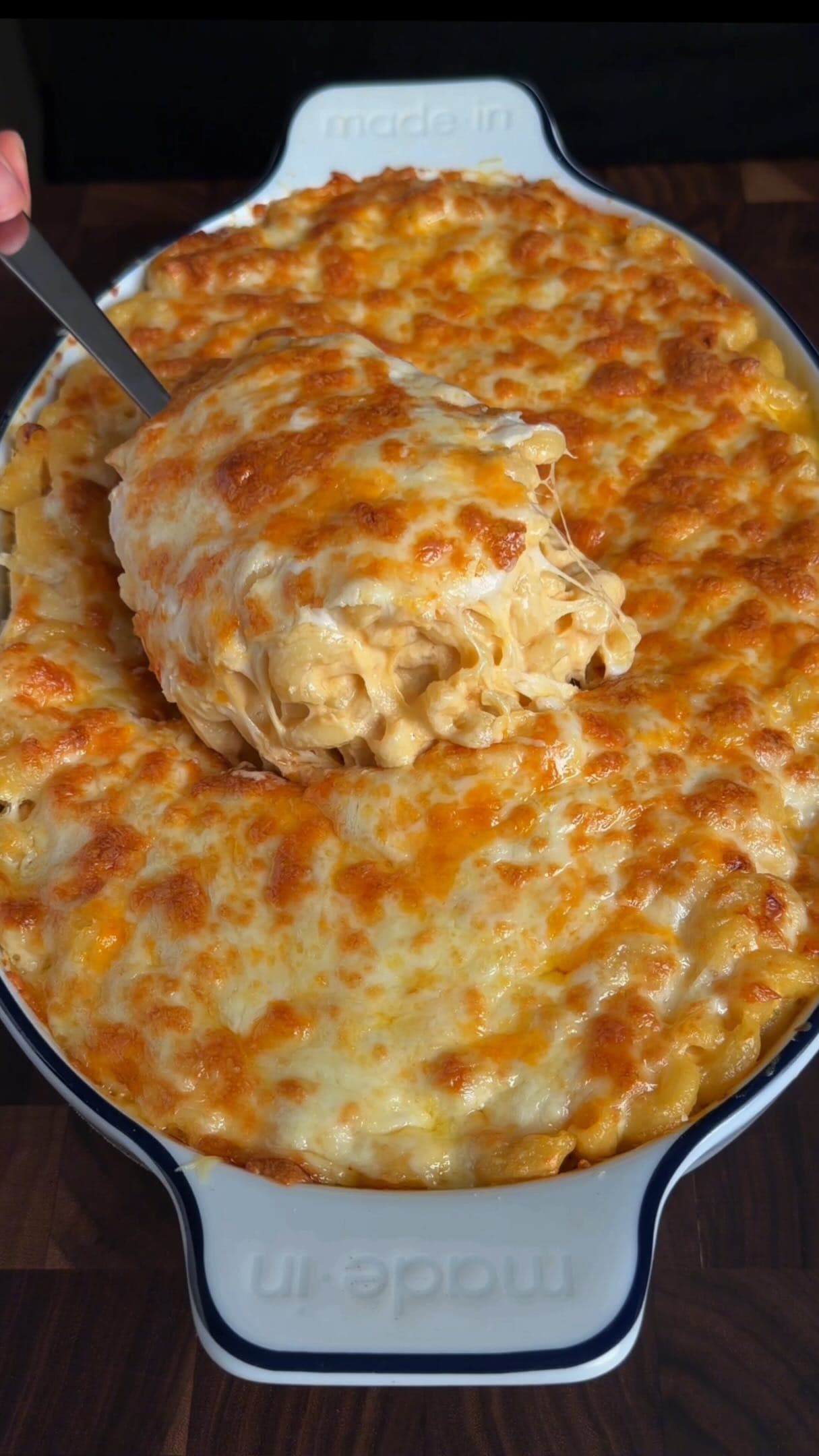 Fünf-Sterne gebackenes Mac & Cheese