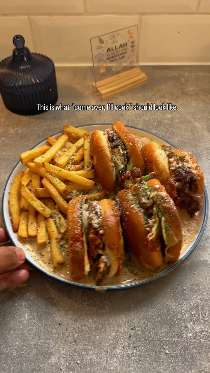 Garlic Parmesan Dipped Cheeseburgers