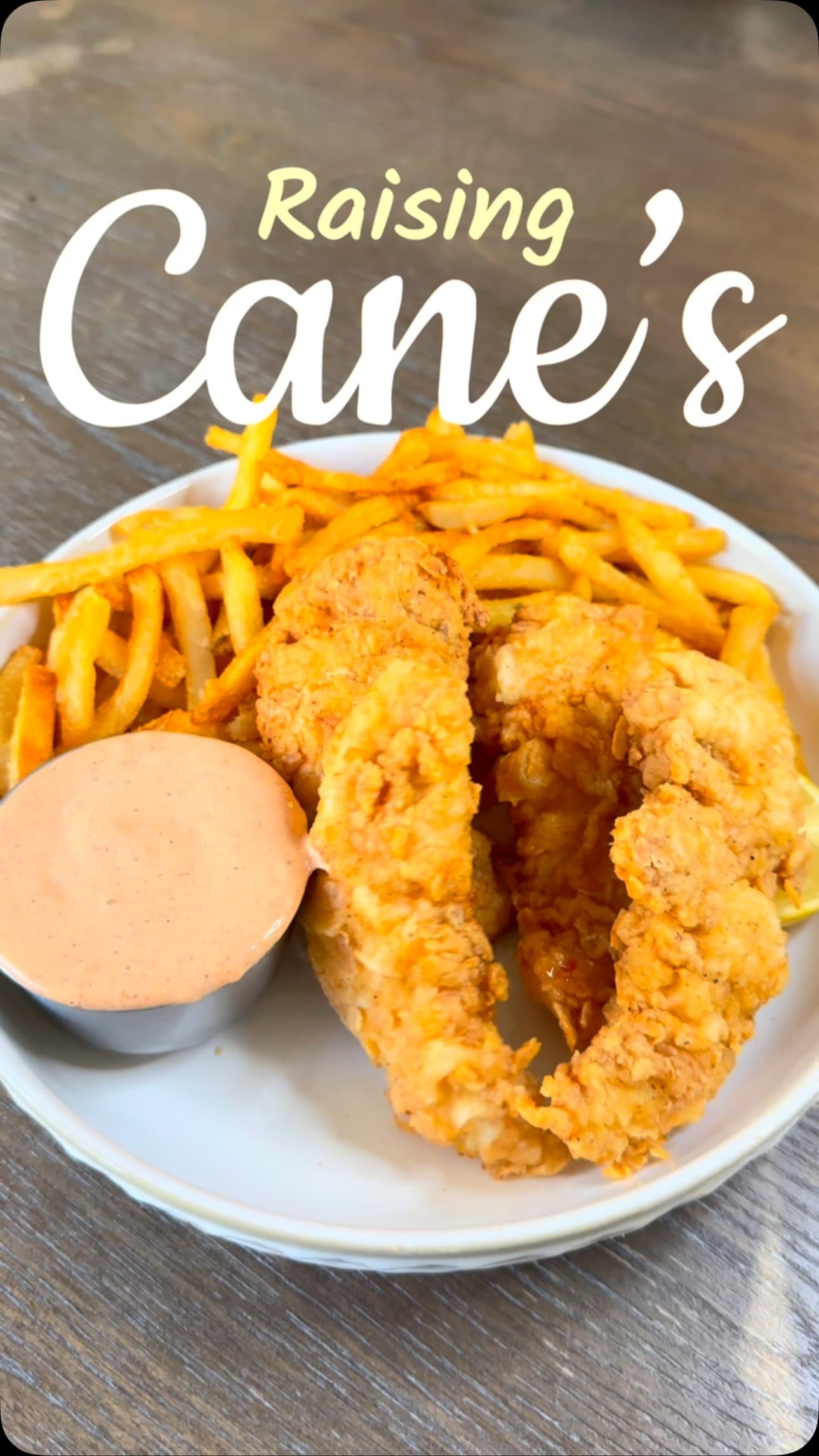 Chicken Marinade con salsa Cane's