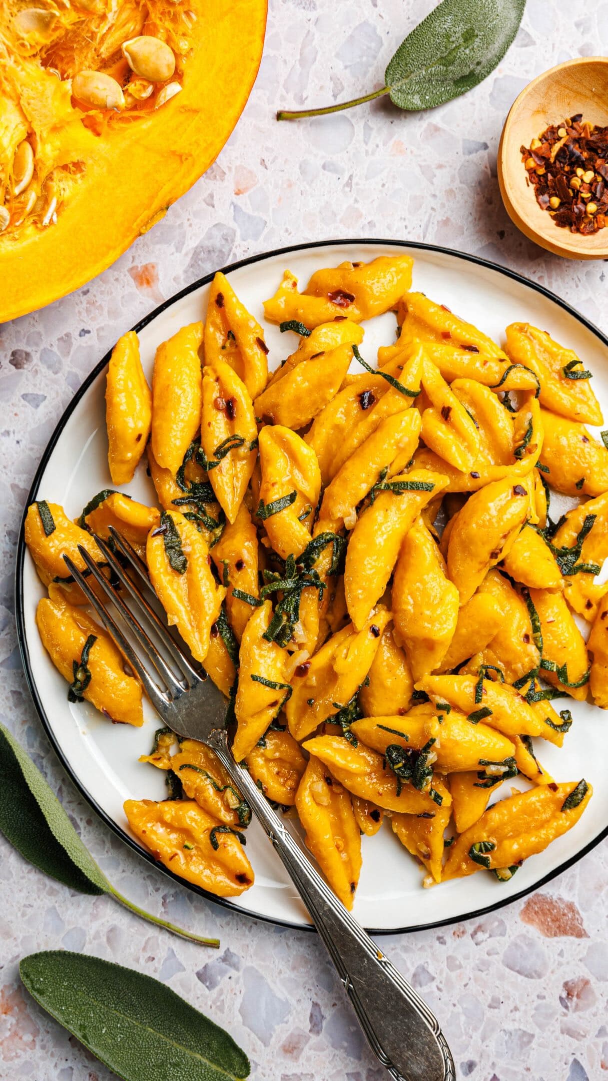Pumpkin Scissors Pasta