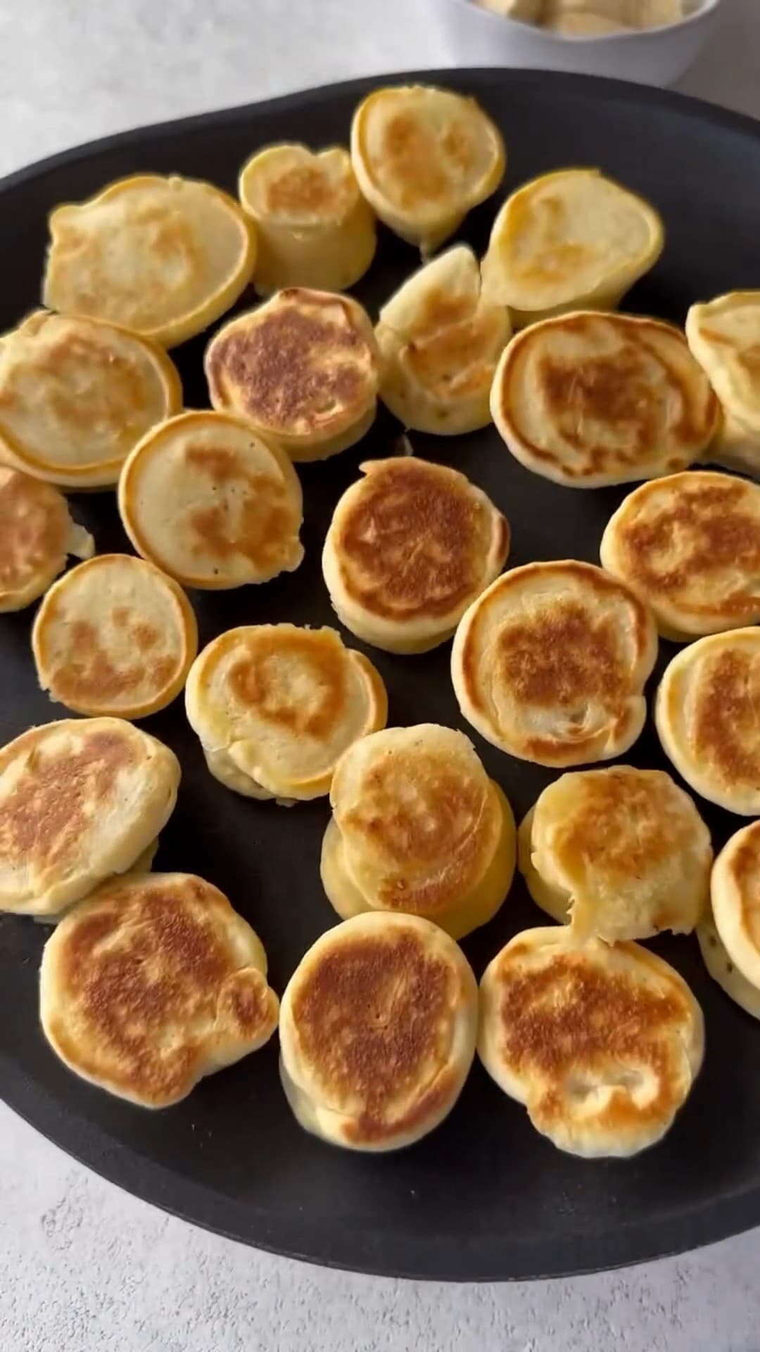 Mini pancakes à la banane