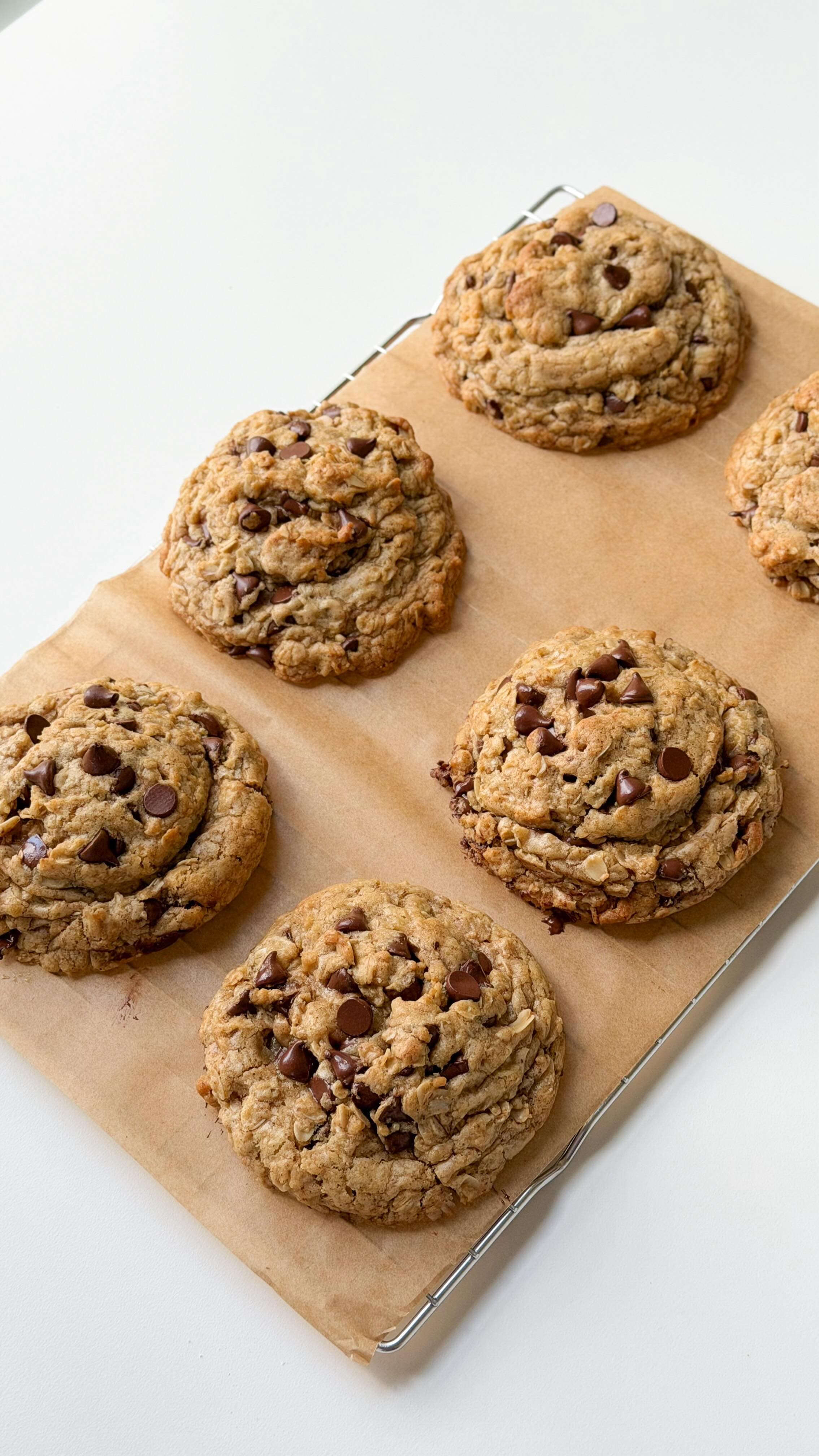 Brown Butter Oatmeal Chocolate Chip Cookies
