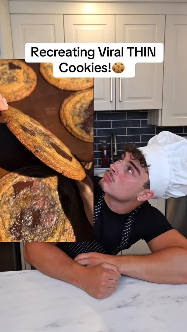 Thin Chocolate Chip Cookies
