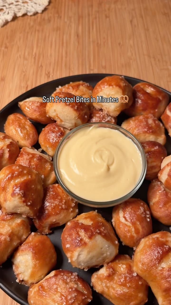 Easy Soft Pretzel Bites