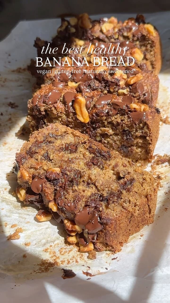 Pan de plátano saludable
