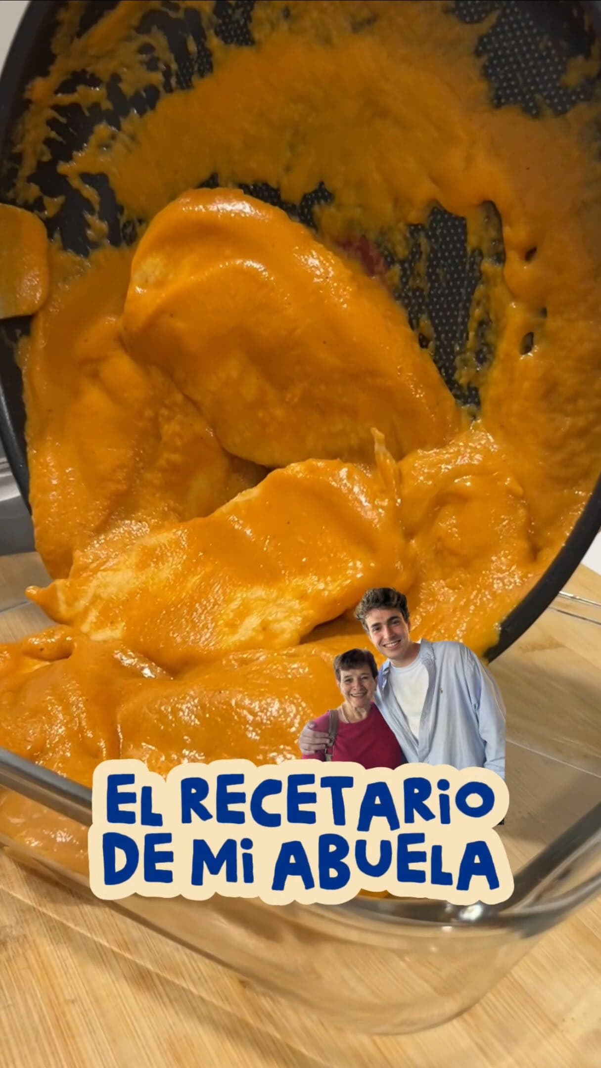 Pechugas de pollo en salsa de manzana