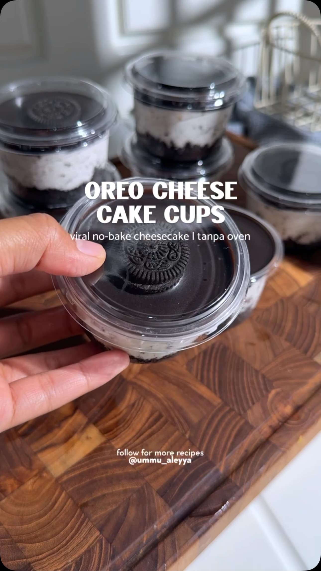 Oreo sajttorta pohárban