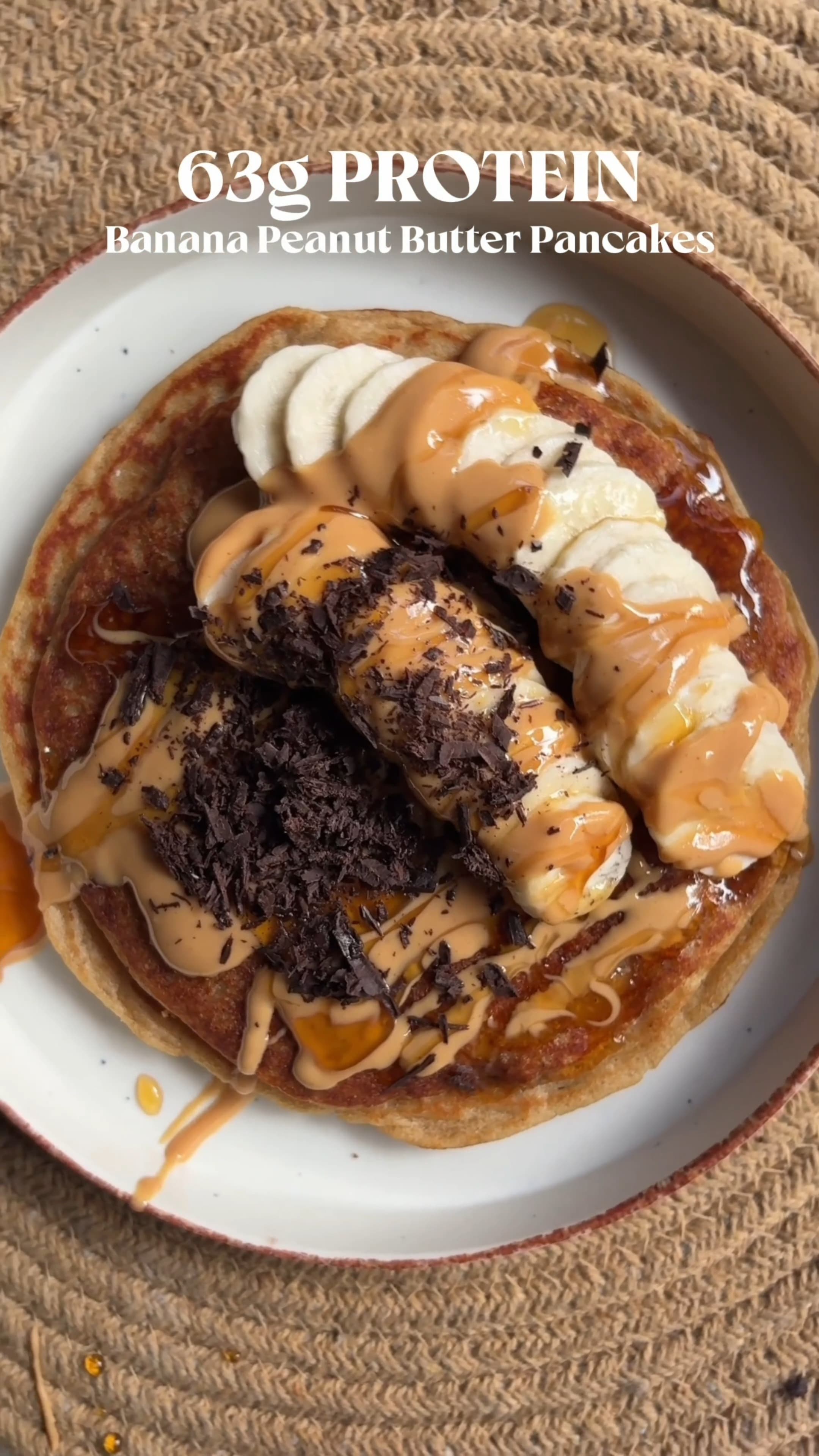 Banana Peanut Butter Pancakes