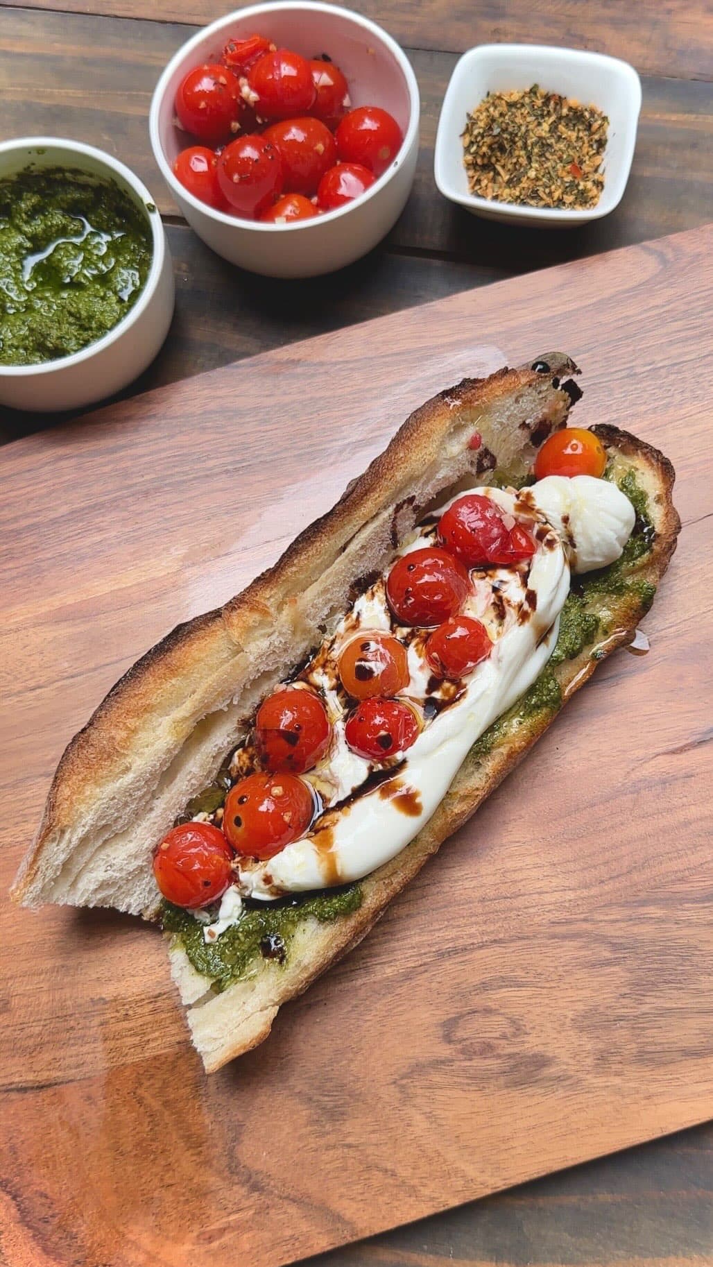Burrata Baguette Sandwich