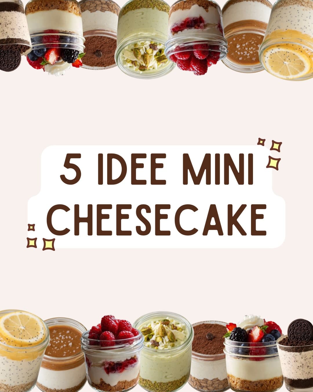 Mini Cheesecake ai Frutti di Bosco