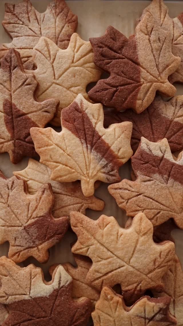 Galletas de hojas de otoño sin gluten