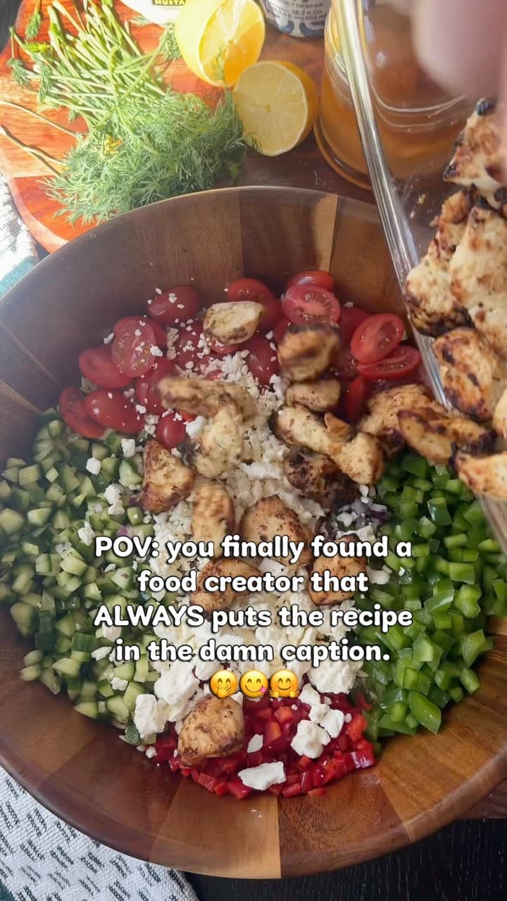 Greek Orzo Pasta Salad with Air Fryer Greek Yogurt Chicken