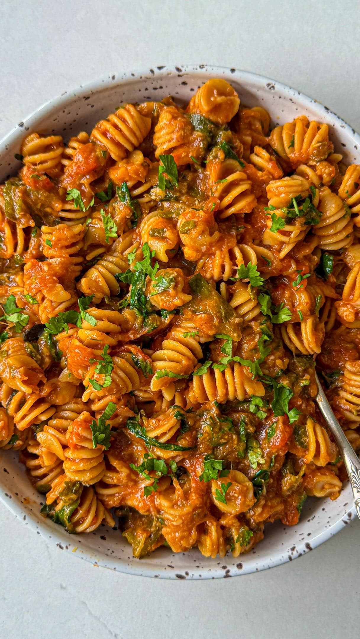 Courgette and Tomato Pasta