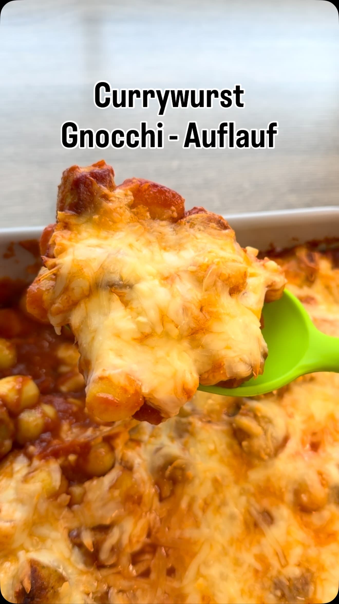 Currywurst Gnocchi Auflauf
