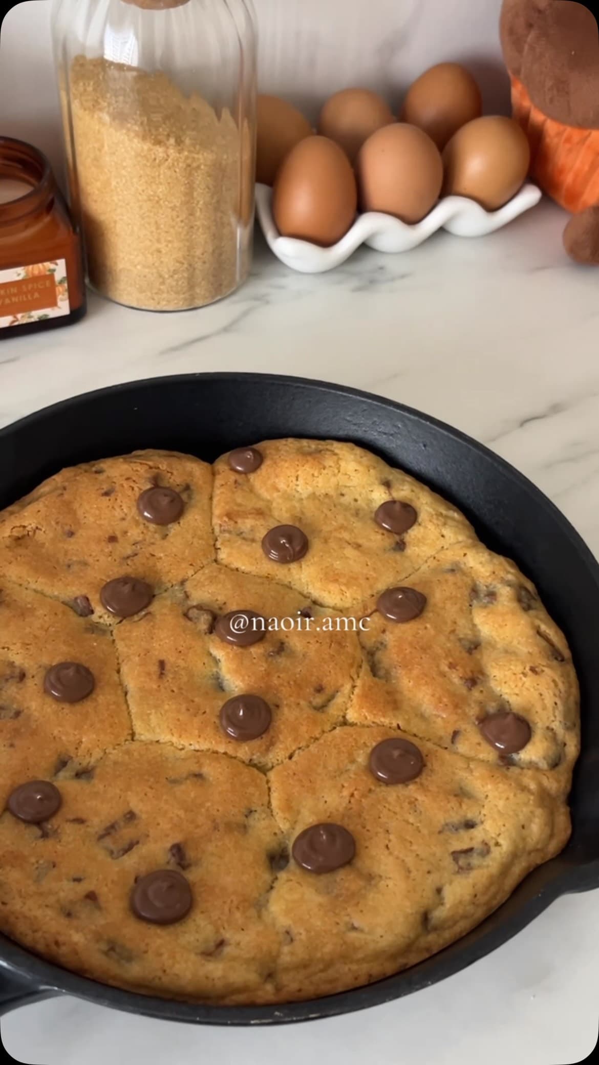 Nutella Cookie Pie