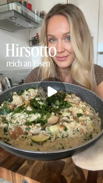 Cremiges Herbst-Hirsotto mit Pilzen und Zucchini
