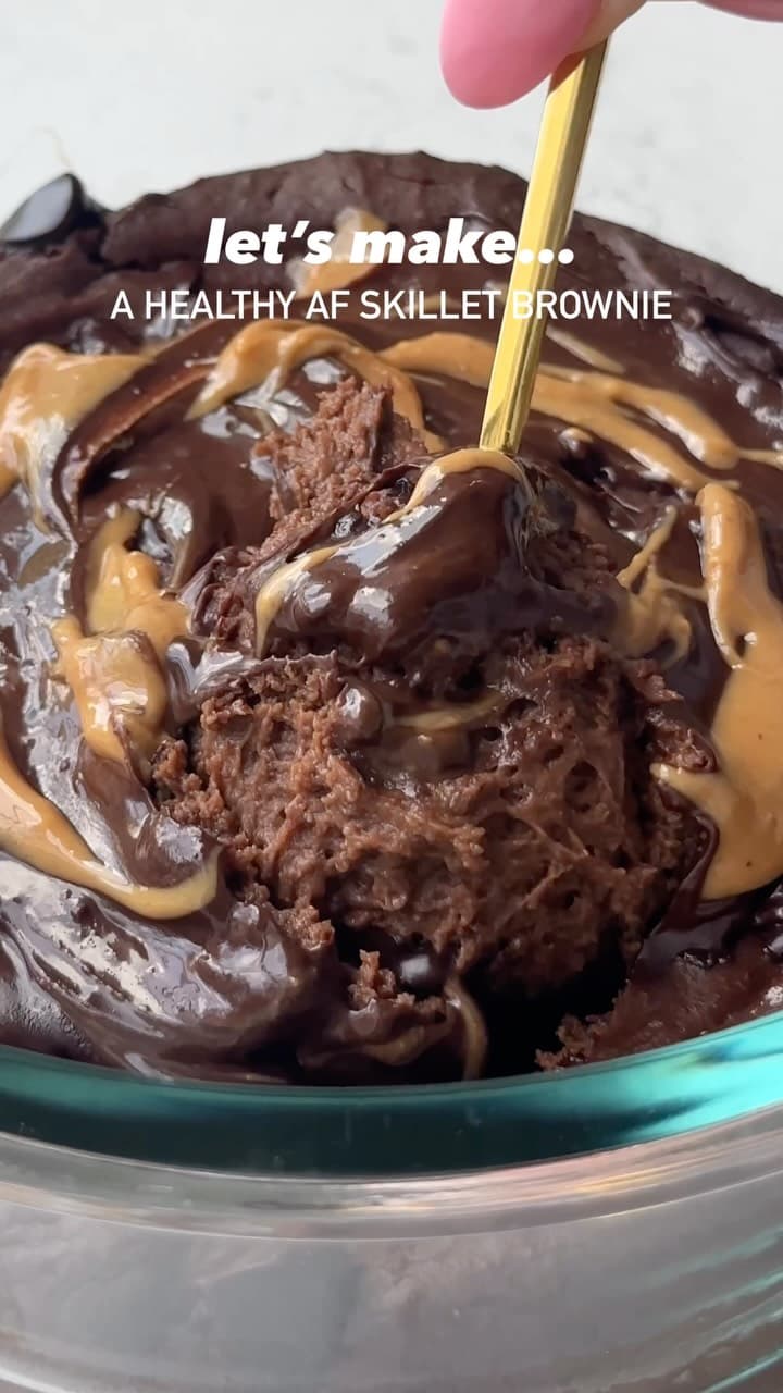 Fudgy Brownie Protein Skillet
