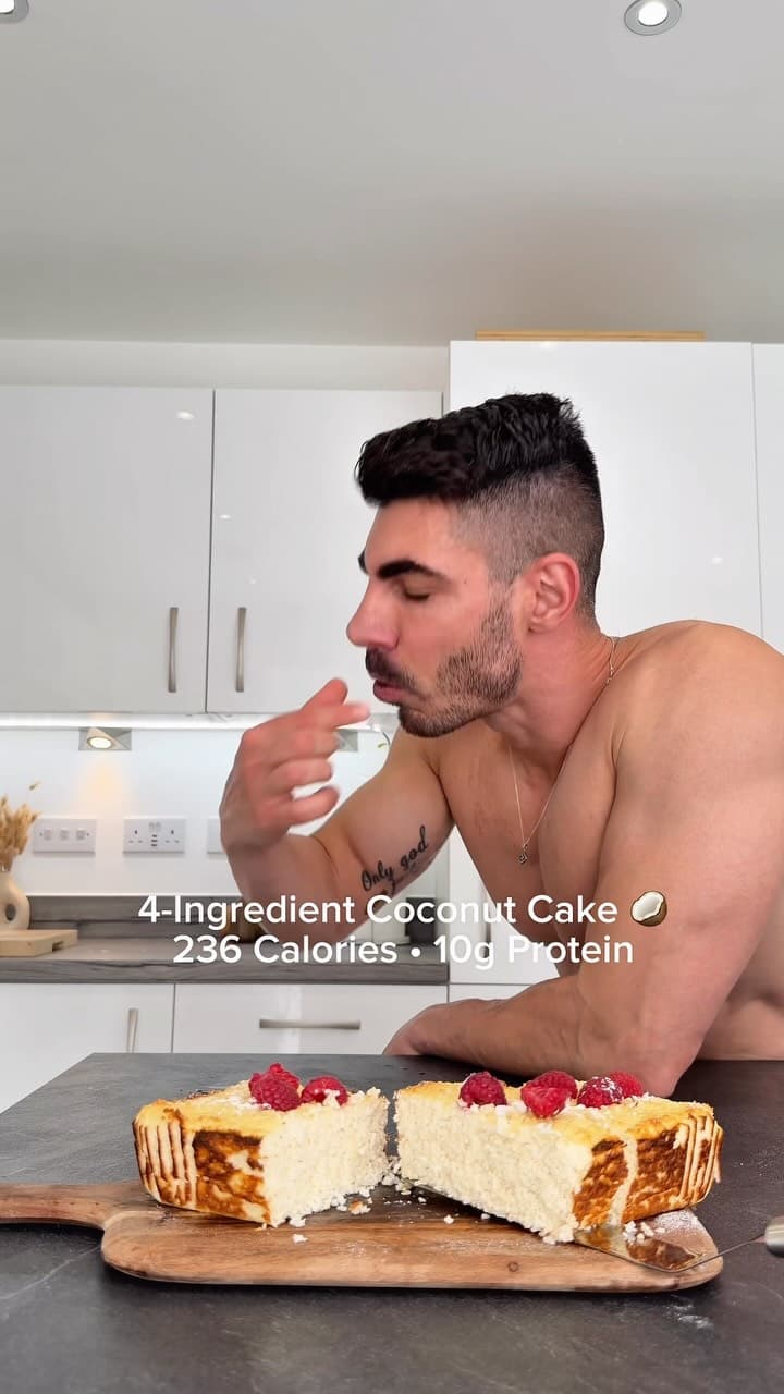 Gâteau à la noix de coco à 4 ingrédients