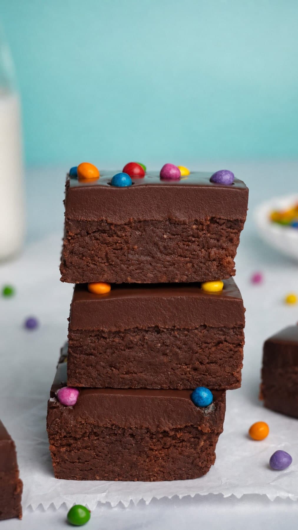 No-Bake Protein Cosmic Brownies