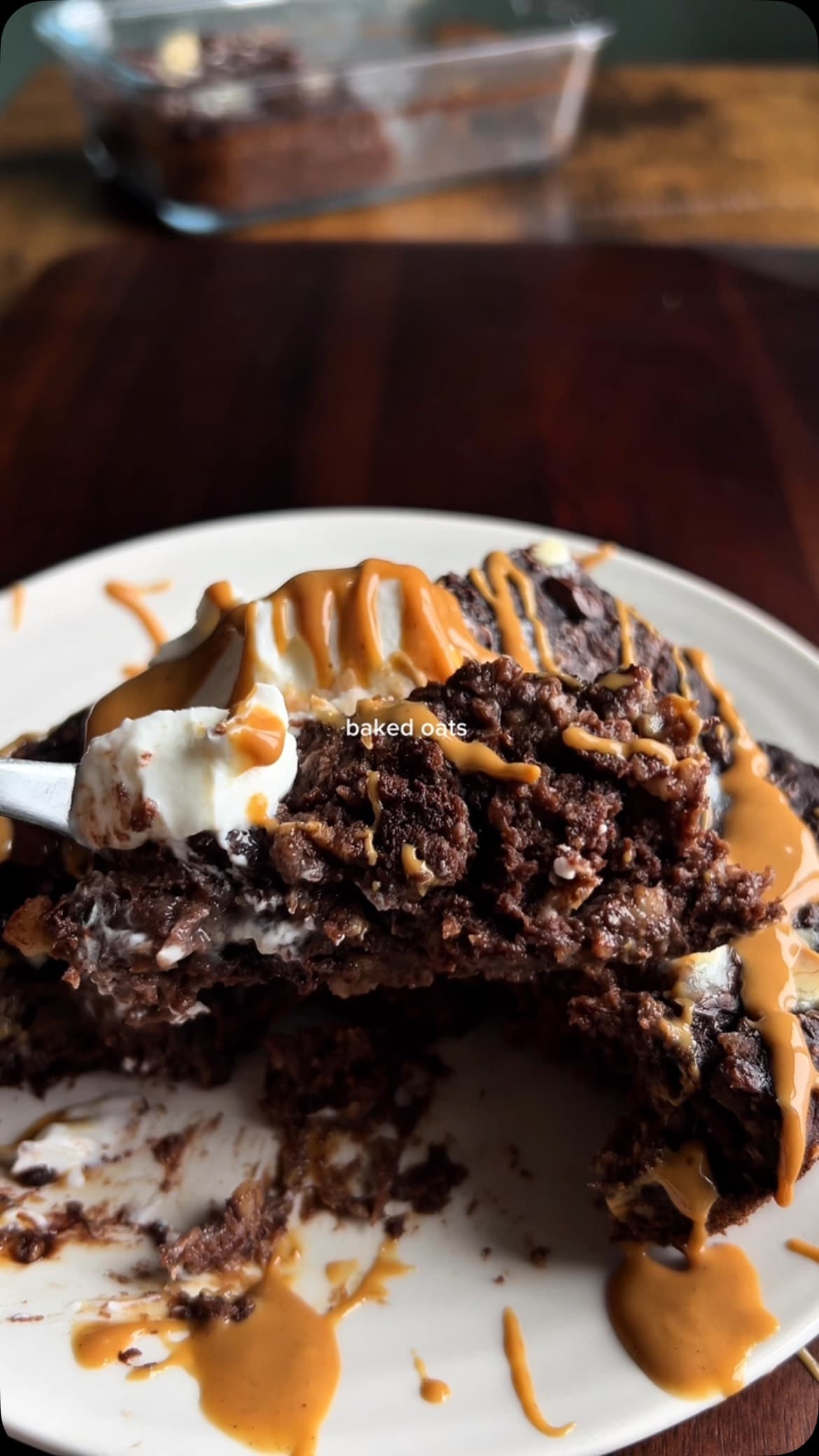 Protein Chocolate Baked Oats