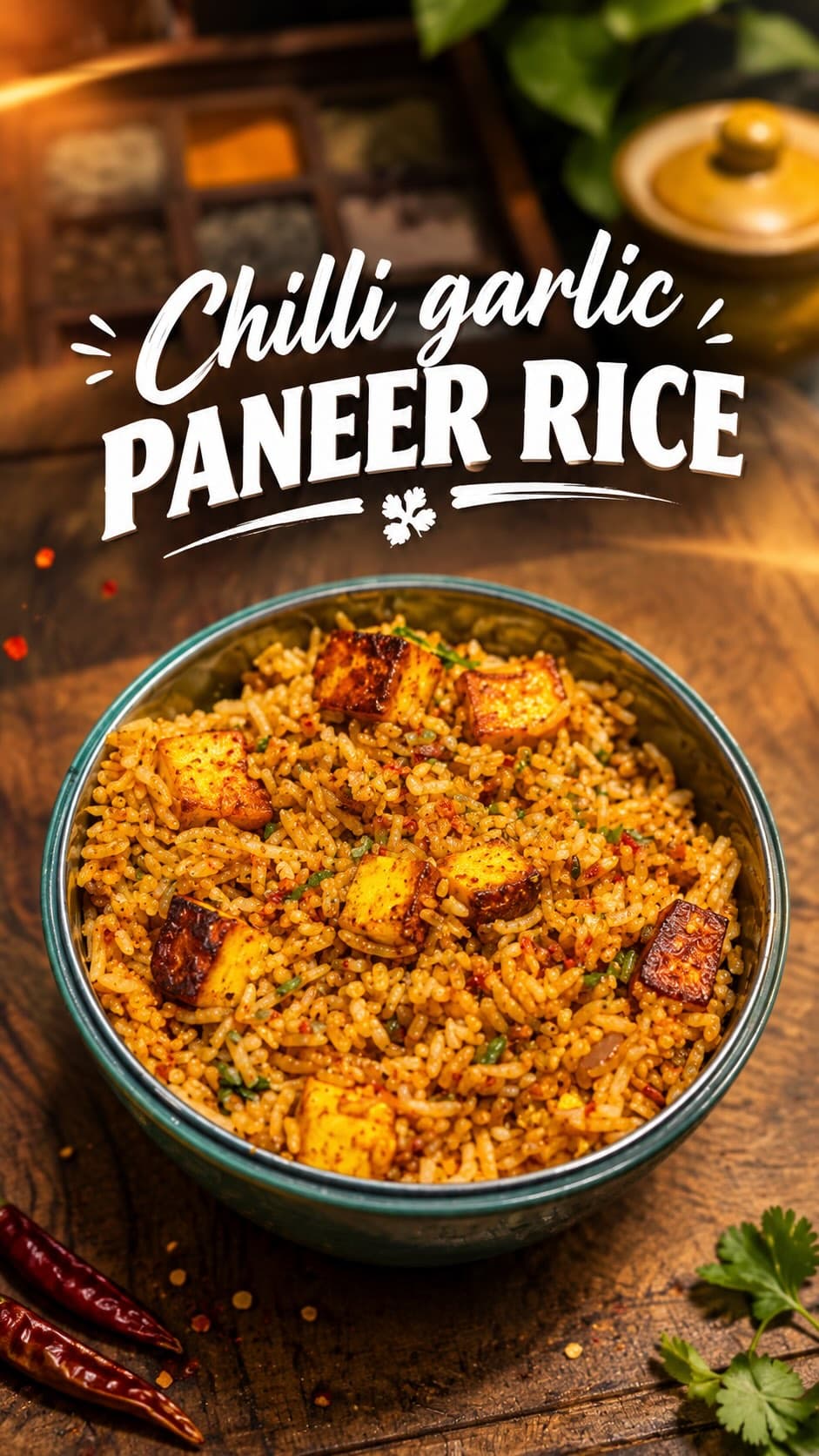 Chilli Garlic Paneer Rice
