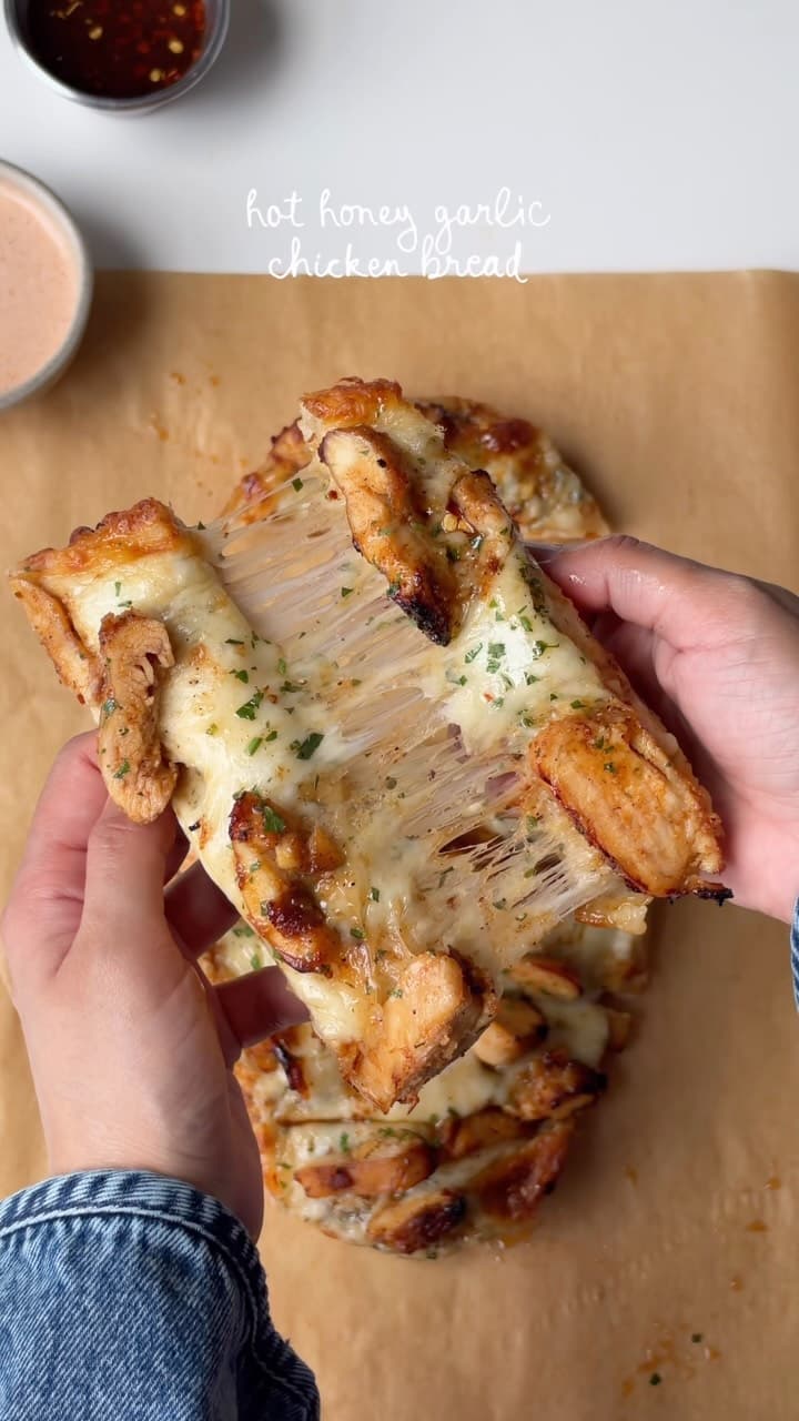 Hot Honey Garlic Chicken Bread