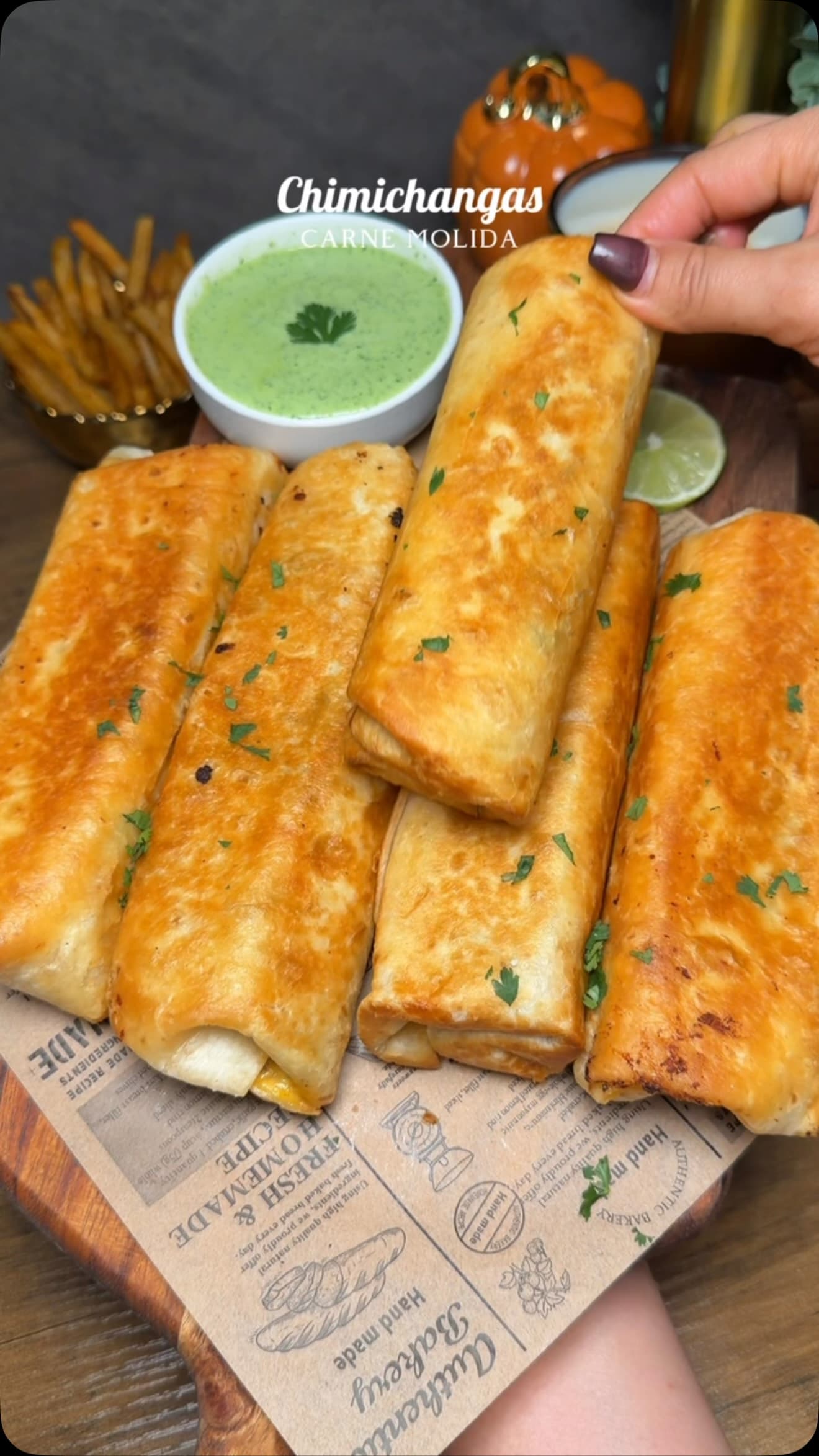 Beef Chimichangas
