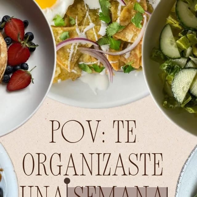 Menú semanal saludable: 7 días de comidas fáciles