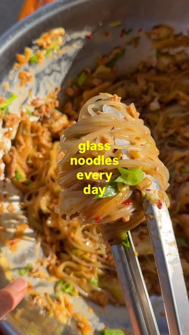 Spicy Miso Caramelized Cabbage Glass Noodles