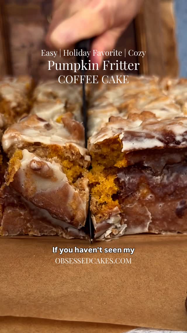 Pumpkin Fritter Coffee Cake