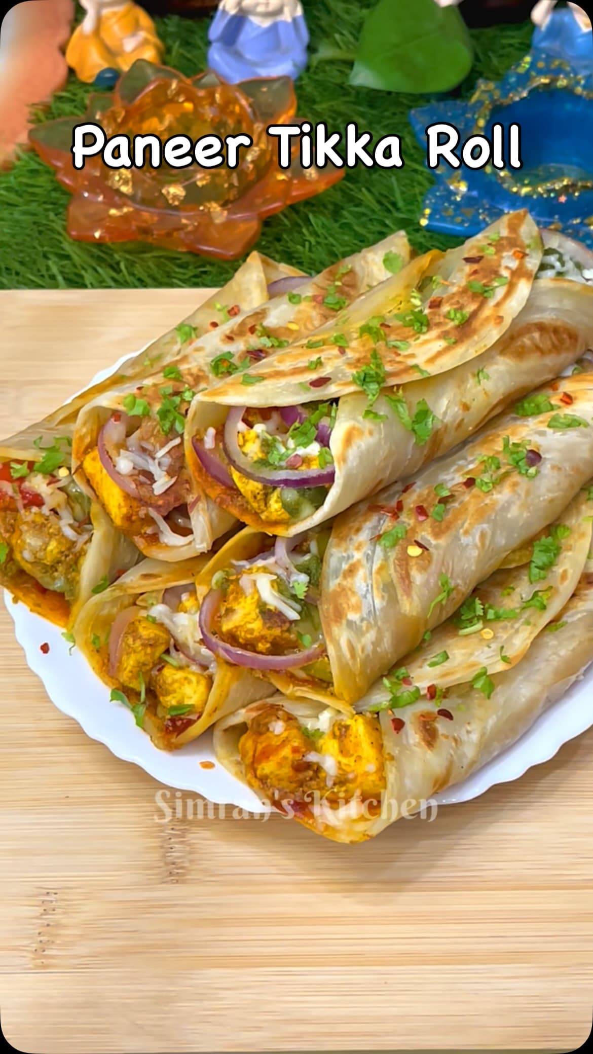 Cheesy Paneer Tikka Roll