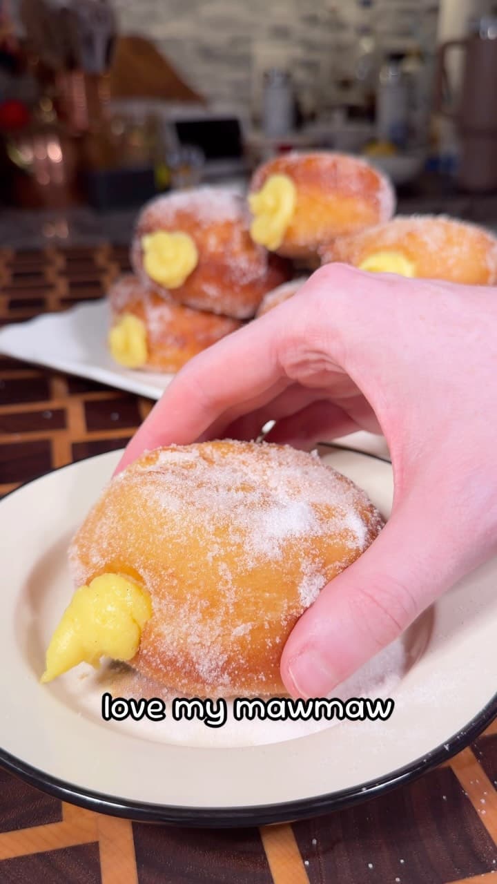 Mawmaw’s Bomboloni (Italian Doughnuts)