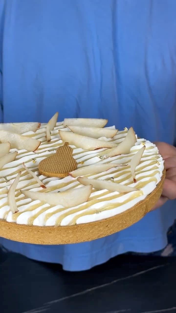Crostata Moderna Ricotta, Pere e Vaniglia