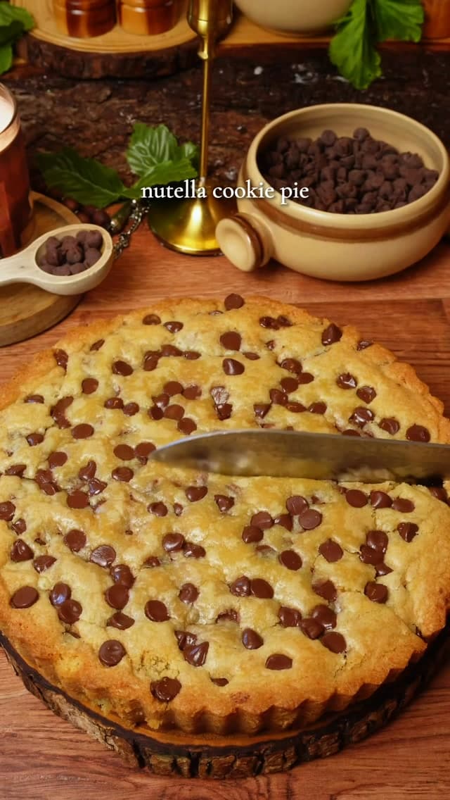 Nutella Cookie Pie