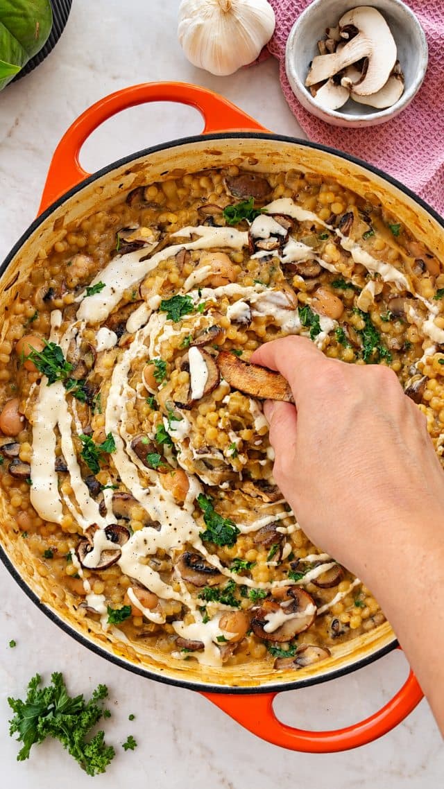 One-Pot Pilz-Stroganoff